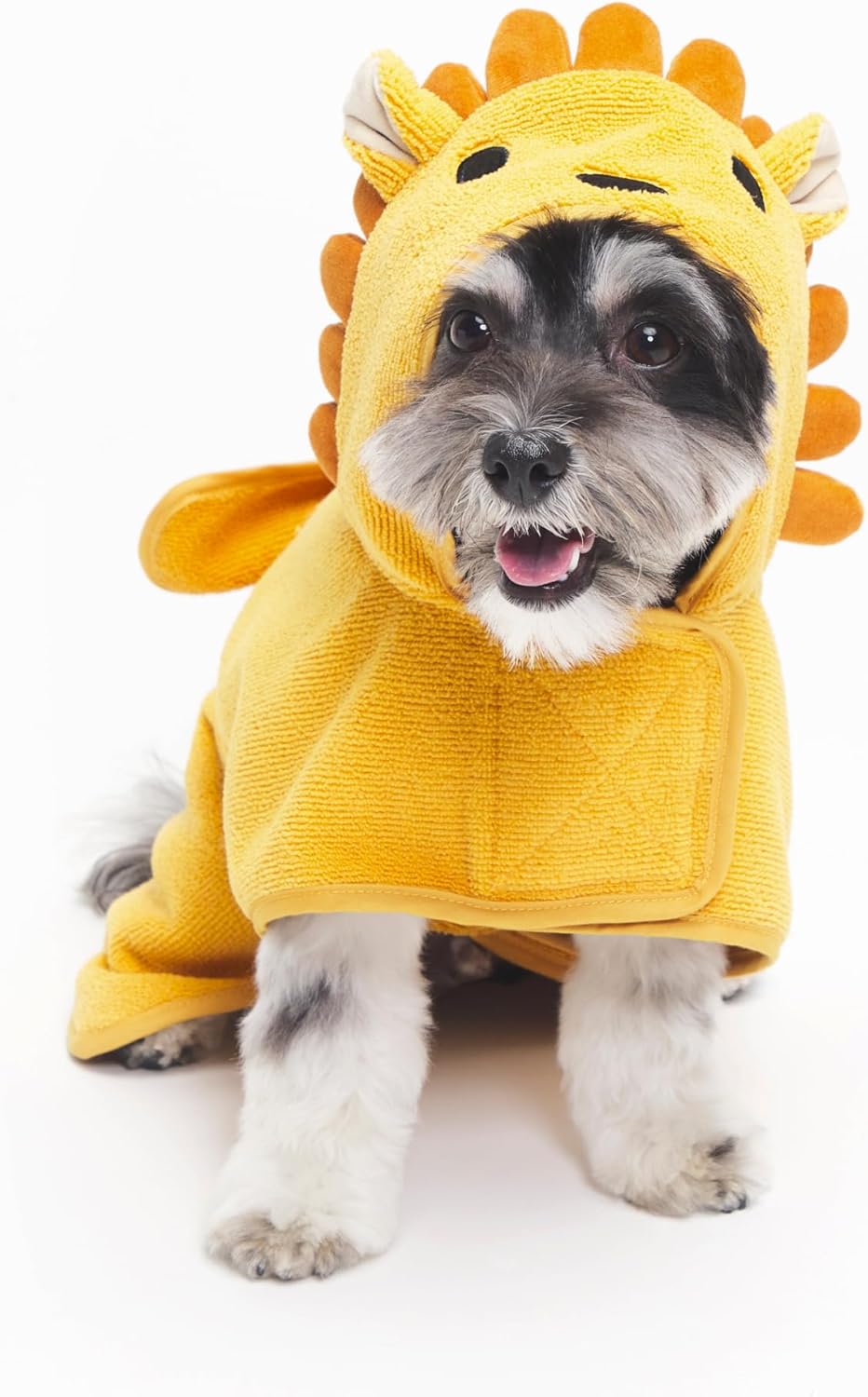 Barkbox Dog Bathrobe Fast Drying with Hook and Loop Closure & Wrap Tie Snuggle, Cute Dogs Clothes, Easy to Clean, Machine Washable, Dog Coats and Tumble Dry Low - Rubber Duck, Medium - Image 8