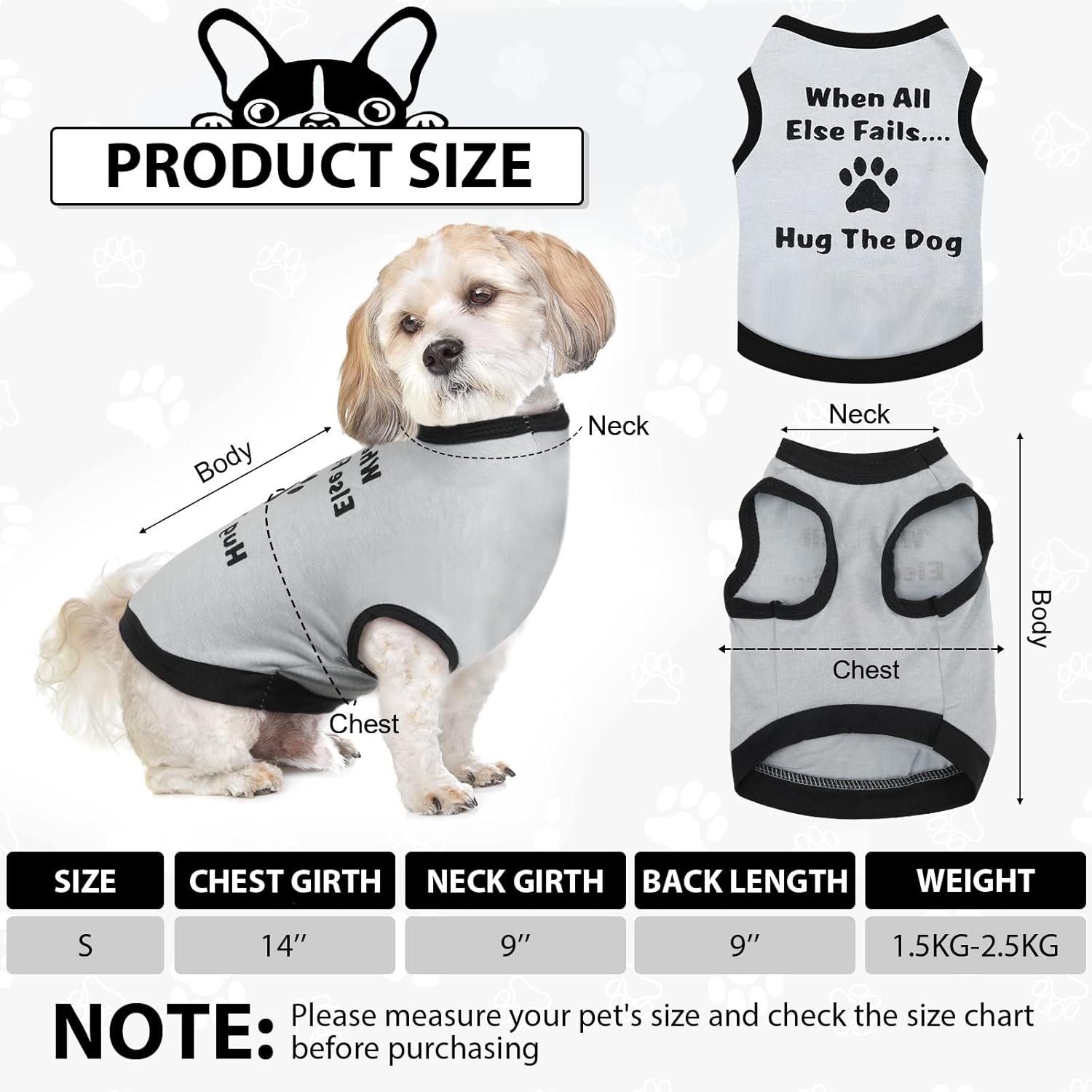 Reginary 8 Pcs Dog Clothes for Small Dogs Boy Summer Shirts Soft Breathable Chihuahua Yorkie Cute Pattern Shirt Puppy Cat Clothing Fit for Mini and Medium Dogs(Small)