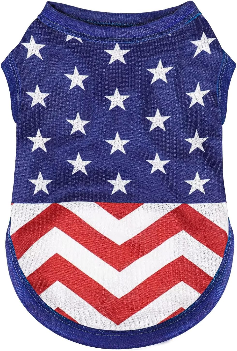 American Flag Inspired Dog Vest: Perfect Dog Shirt, Ideal Tank Top for Everyday Wear, Independence Day Celebrations Crafted Materials for a Cute and Stylish Look Blue M - Image 8