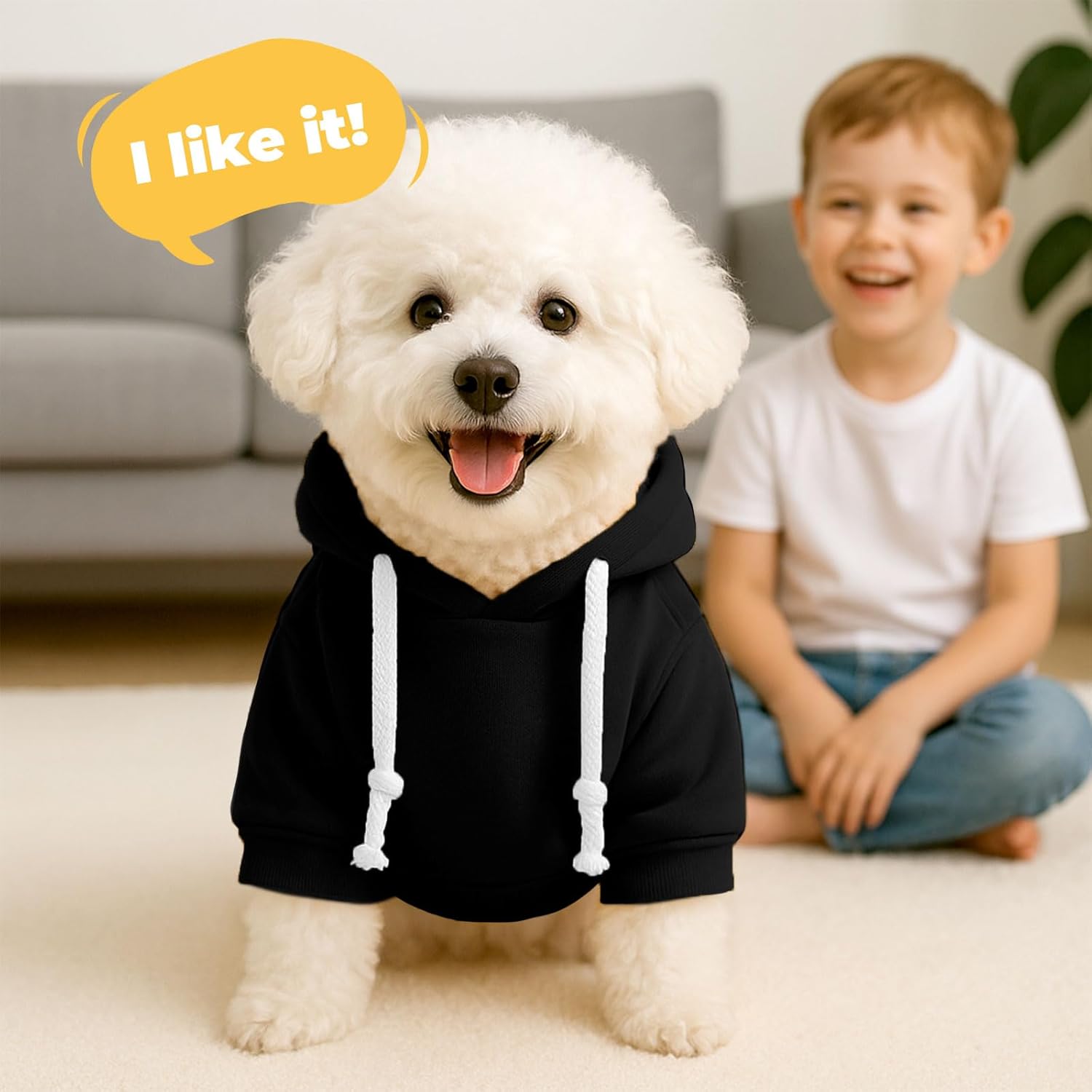 PETCARE Basic Dog Hoodie Sweaters for Small Medium Large Dogs Cats Puppy Clothes Soft Warm Fleece Dog Hoodies Sweatshirt with Small Pockets Fall Winter Chihuahua Dachshund Golden Retriever Outfits - Image 7