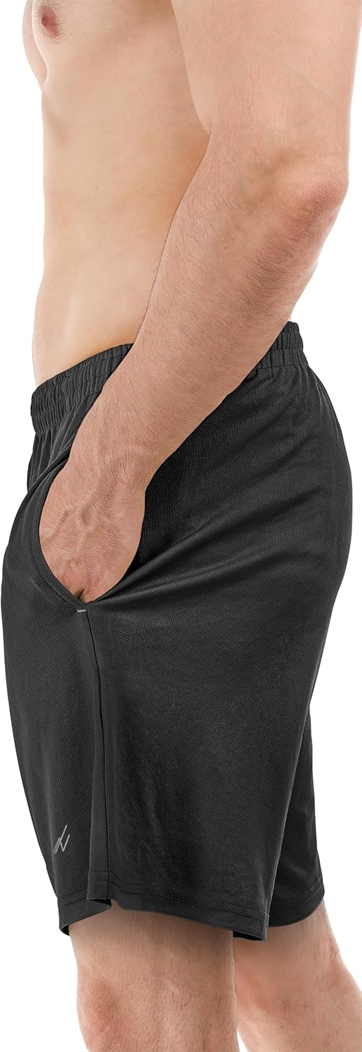 NY Threads Men's Athletic Shorts Quick Dry Loose-Fit Lightweight Running Workout Gym Shorts with Pockets