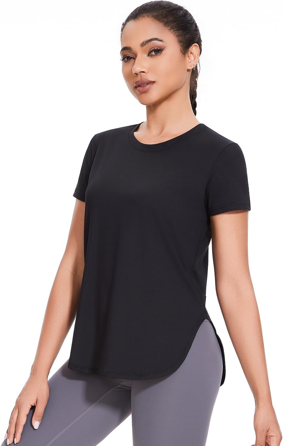 Alternative view of Cosy Pyro 4-Pack Workout Tops for Women UPF 50+ Yoga Shirts Short Sleeve Athletic T-Shirts Quick Dry Running Gym Tee