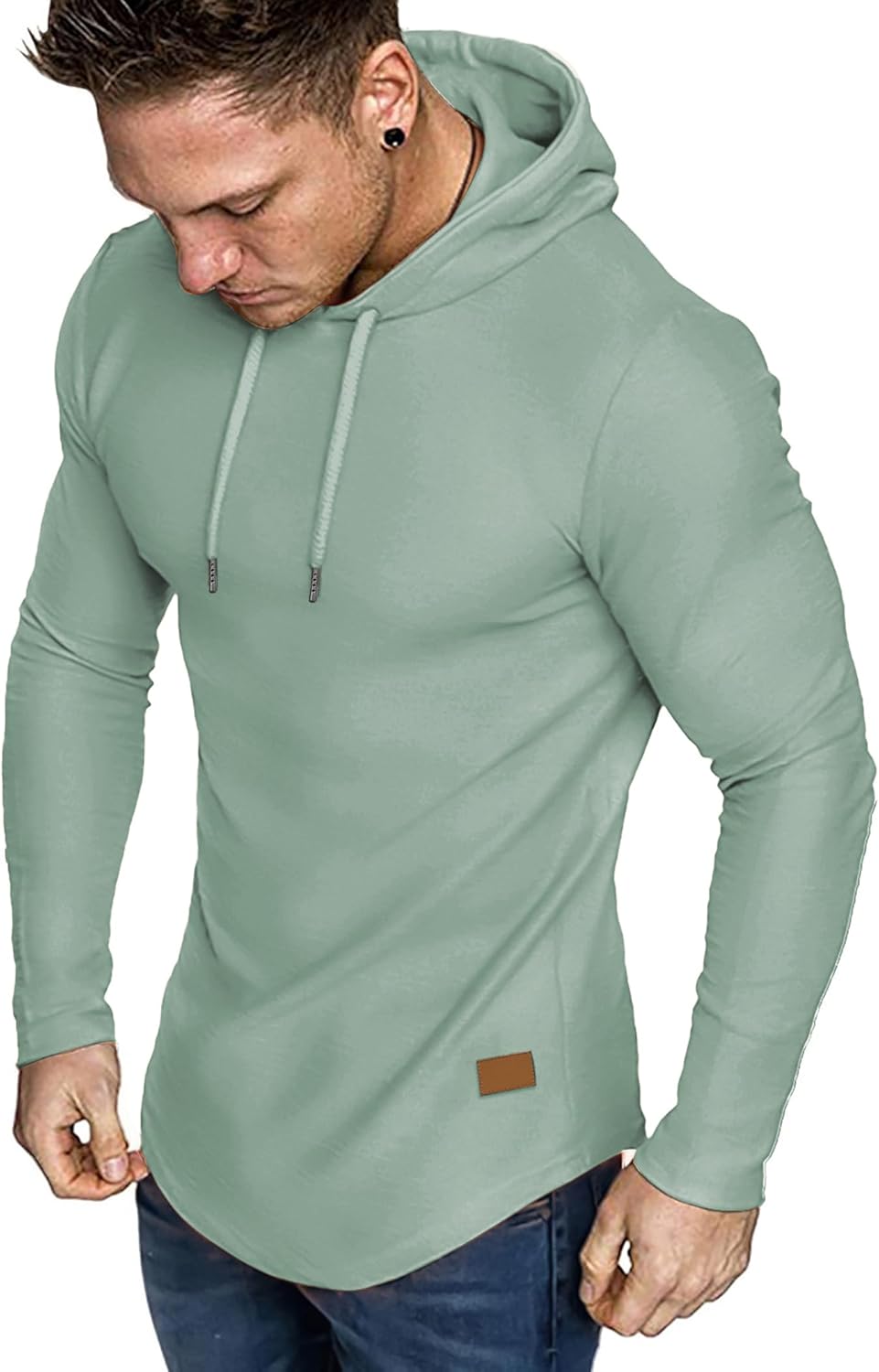 JMIERR Mens Fashion Hoodies Fleece Long Sleeve Athletic Sweatshirt Pullover T Shirts - Image 8