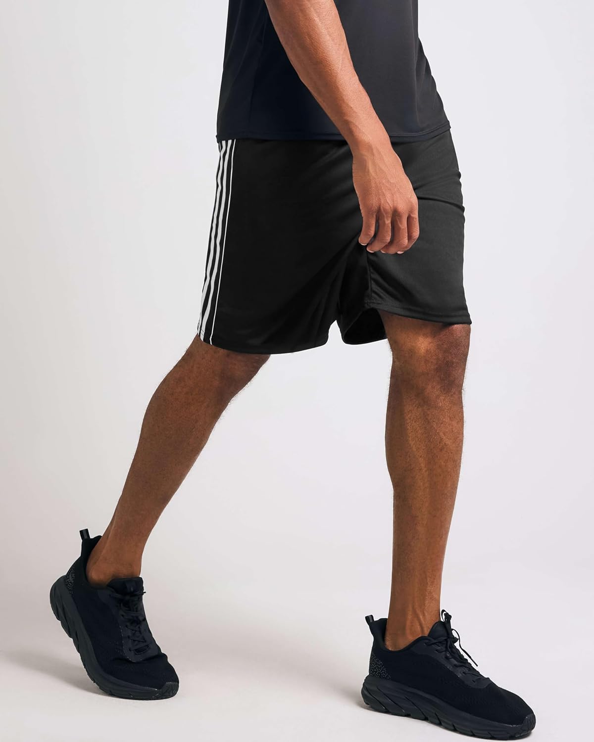 Alternative view of Real Essentials 5 Pack: Menu2019s 9" Mesh Shorts u2013 Athletic Gym, Workout, Basketball, Running, Casual Lounge Activewear Pockets