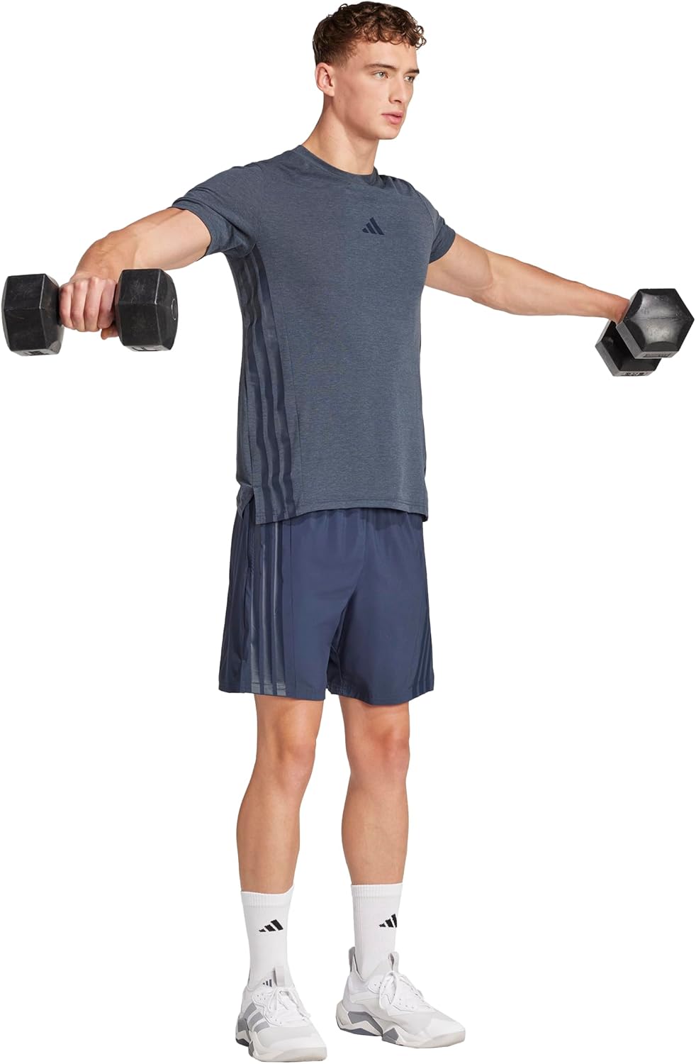 Alternative view of Adidas Mens Designed for Training 3-Stripes