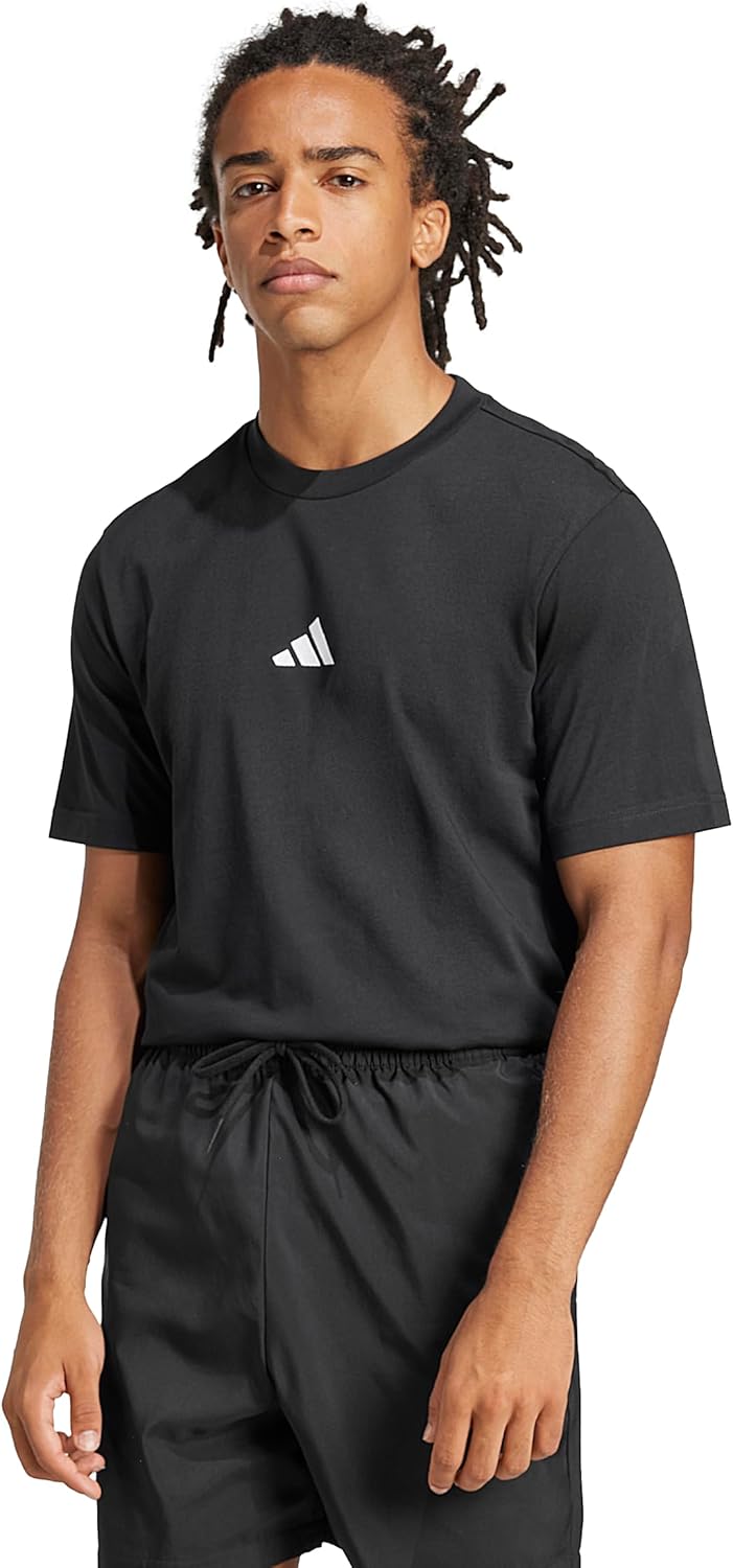 Adidas Mens Essentials Small Logo Single Jersey