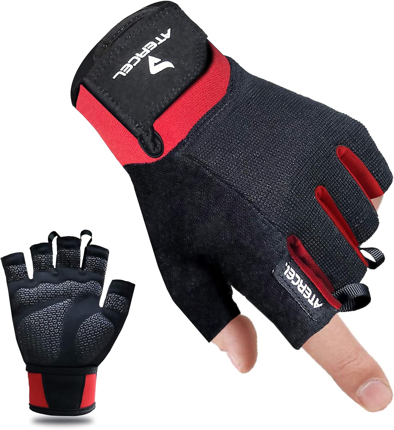 ATERCEL Workout Gloves for Men and Women, Exercise Gloves for Weight Lifting, Cycling, Gym, Training, Breathable and Snug fit - Image 9