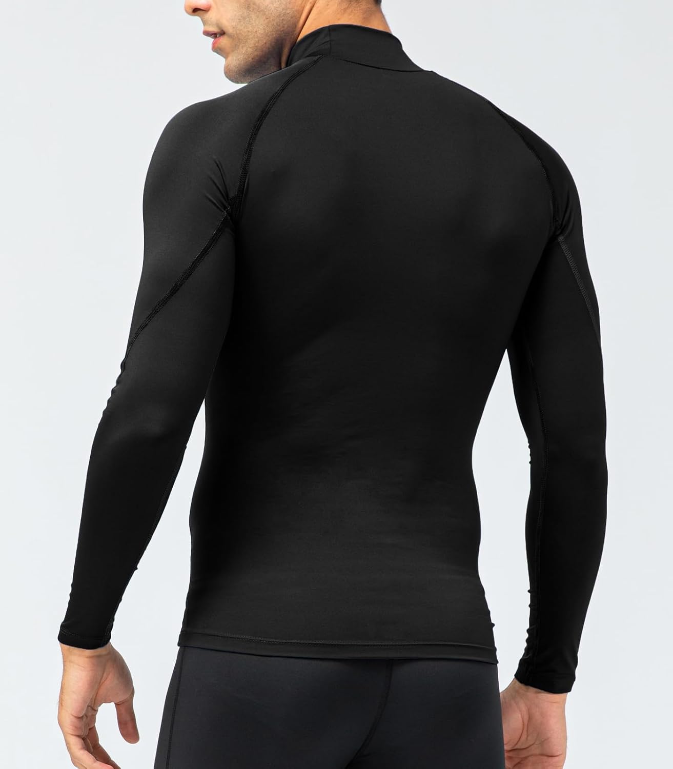 Alternative view of SPVISE 1 or 3 Pack Men's Compression Shirts Long Sleeve Workout Gym T-Shirt Running Top Cool Dry Sports Baselayer Undershirts