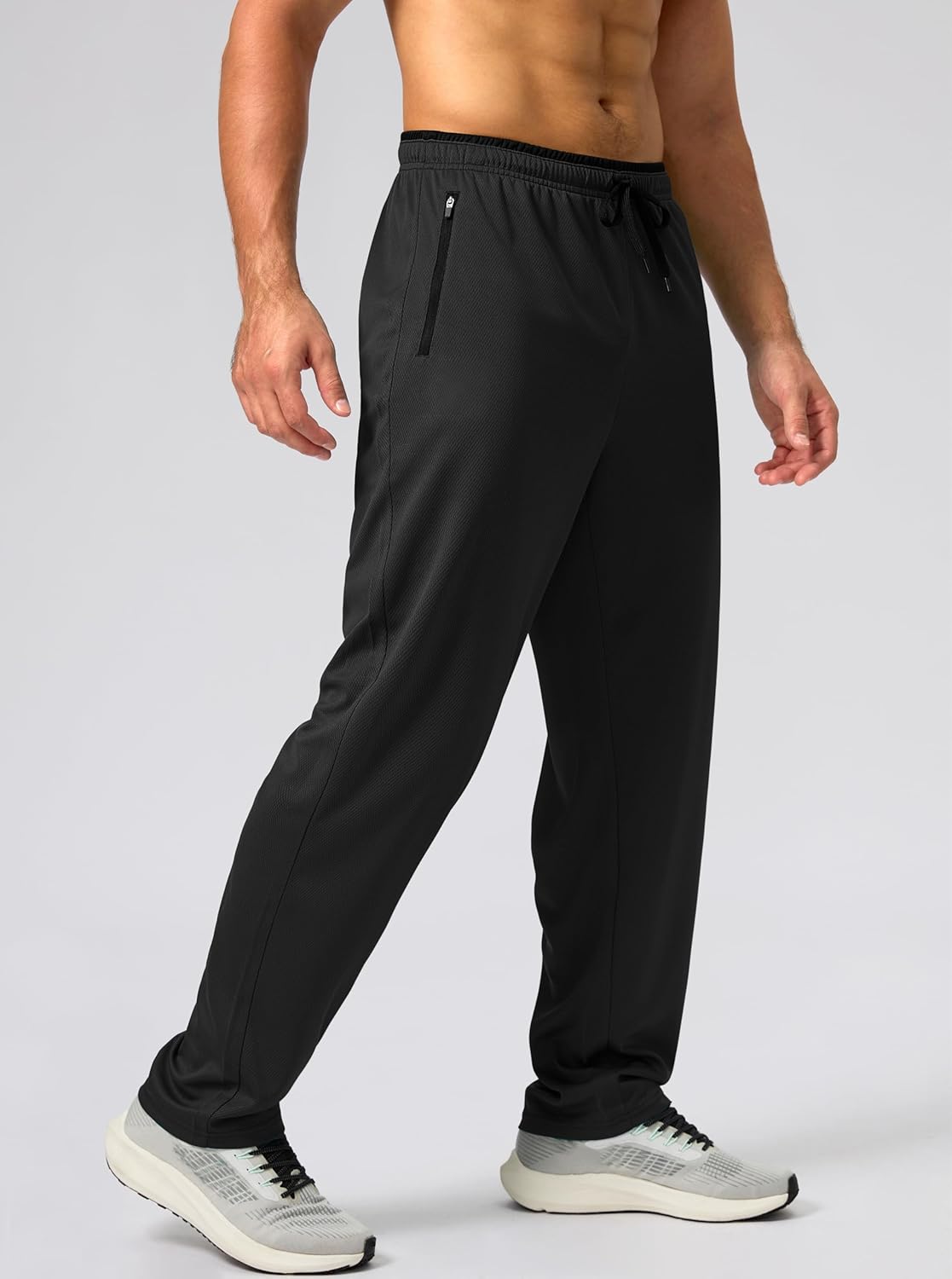 G Gradual Men's Sweatpants Mesh Lightweight with Zip Pockets Breathable Quick Dry Athletic Pants for Workout Running