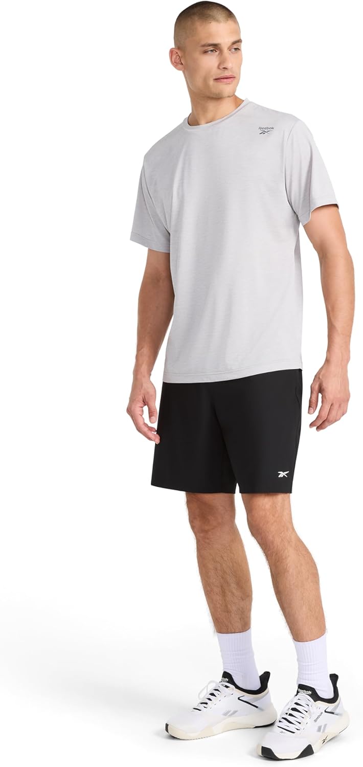 Alternative view of Reebok Men's Jumpstart 8u201D Short, Standard Fit, Lightweight Poly Fabric