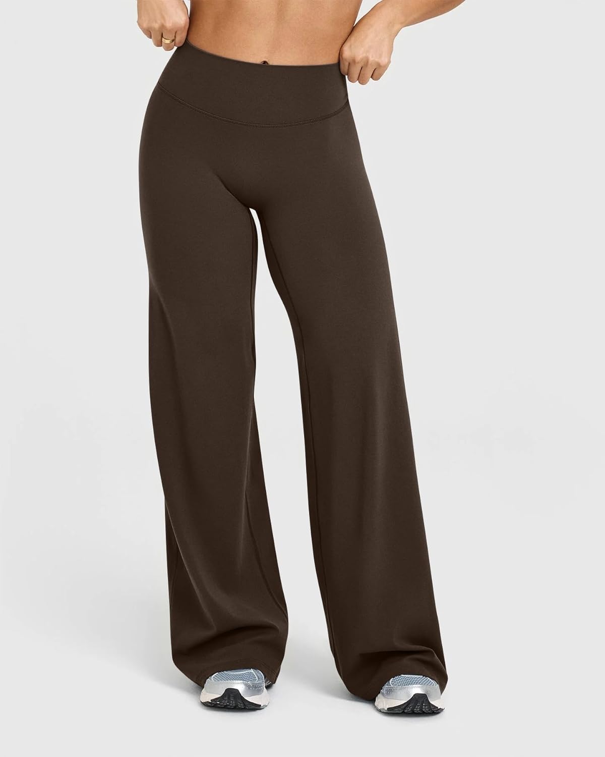 OQQ Yoga Pants Women High Waist Stretch Casual Soft Straight Leg Bottoms