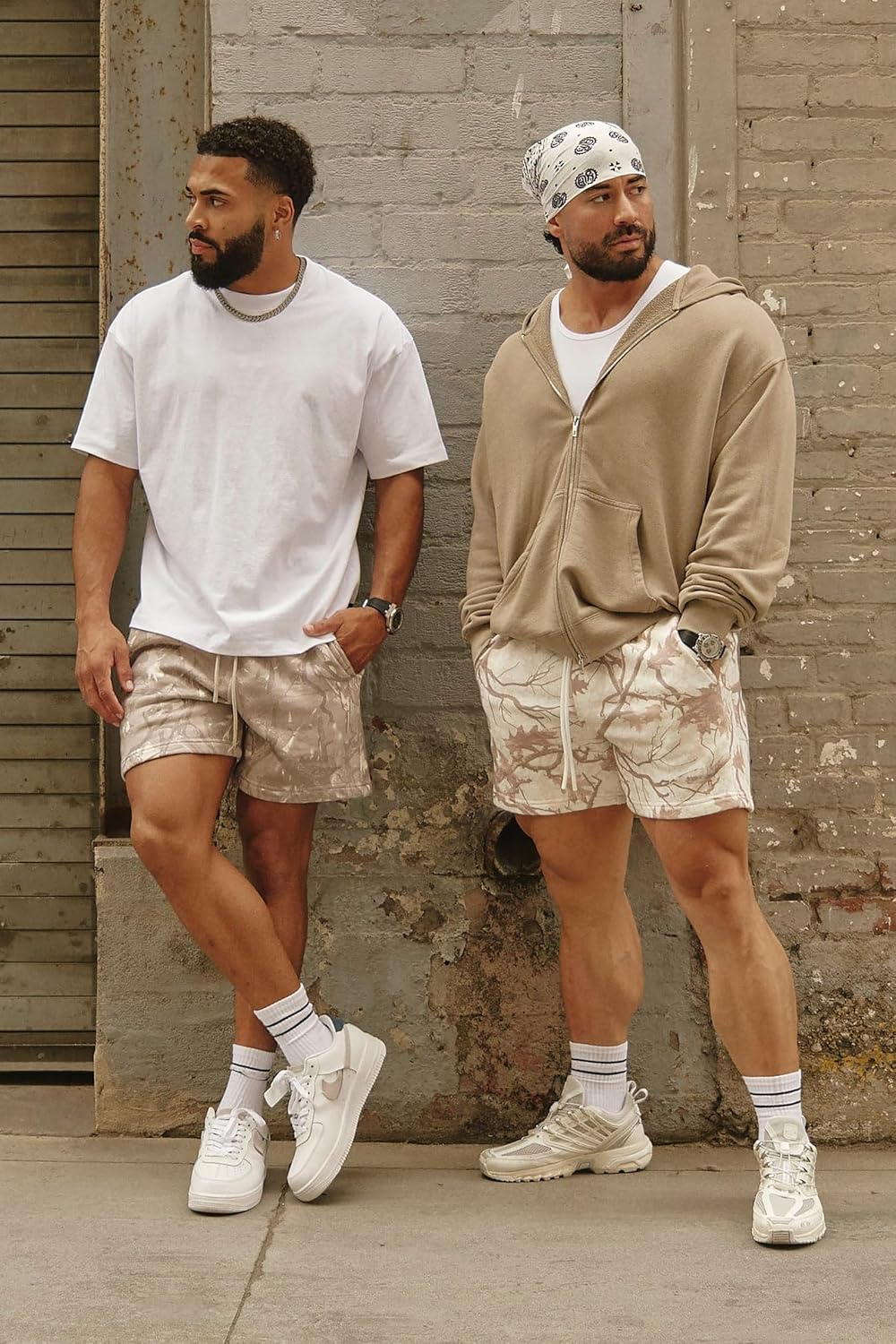 Alternative view of BOOMLEMON Mens Mesh Graphic Print Shorts Fashion Designer Workout Shorts Retro Casual Cool Streetwear Short Pants