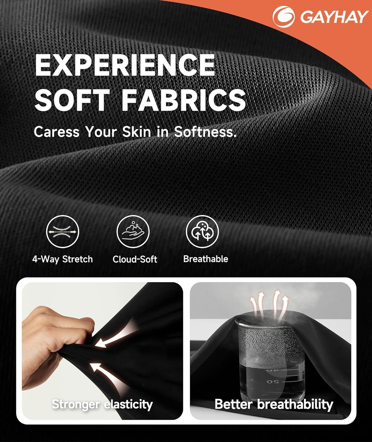 Alternative view of GAYHAY High Waisted Leggings for Women - Soft Opaque Slim Tummy Control Printed Pants for Running Cycling Yoga