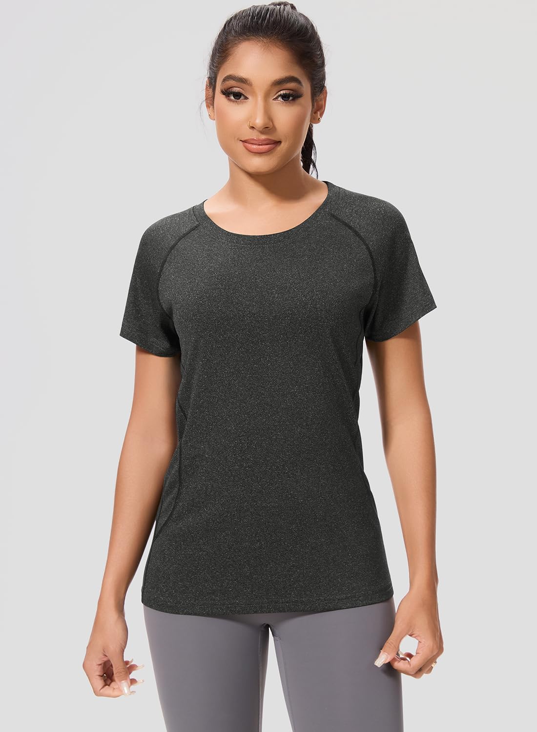 Cosy Pyro 4-Pack Women's Workout Tops Short Sleeve Athletic Compression T-Shirt Quick Dry Running Gym Tee Yoga Shirts