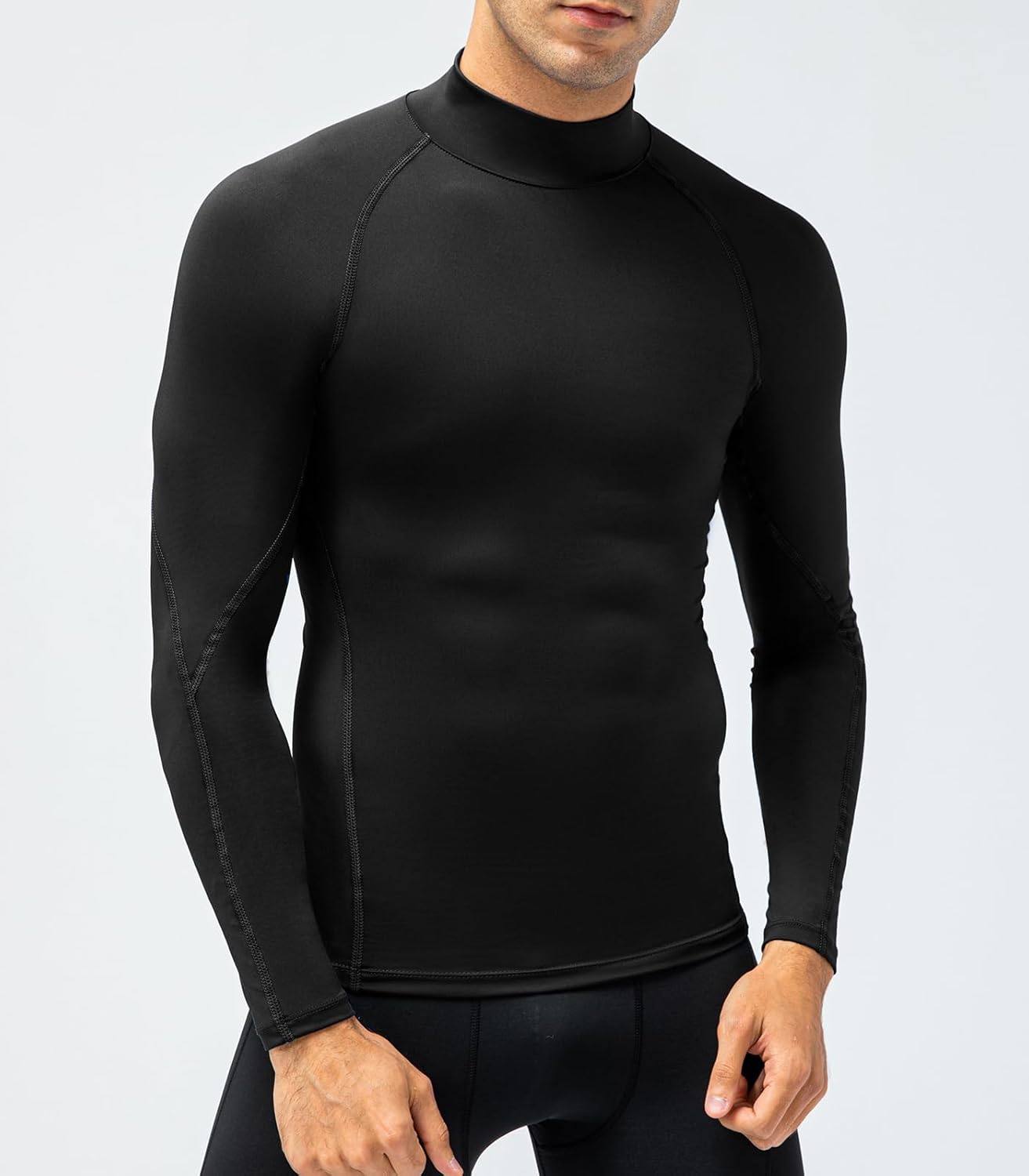 SPVISE 1 or 3 Pack Men's Compression Shirts Long Sleeve Workout Gym T-Shirt Running Top Cool Dry Sports Baselayer Undershirts