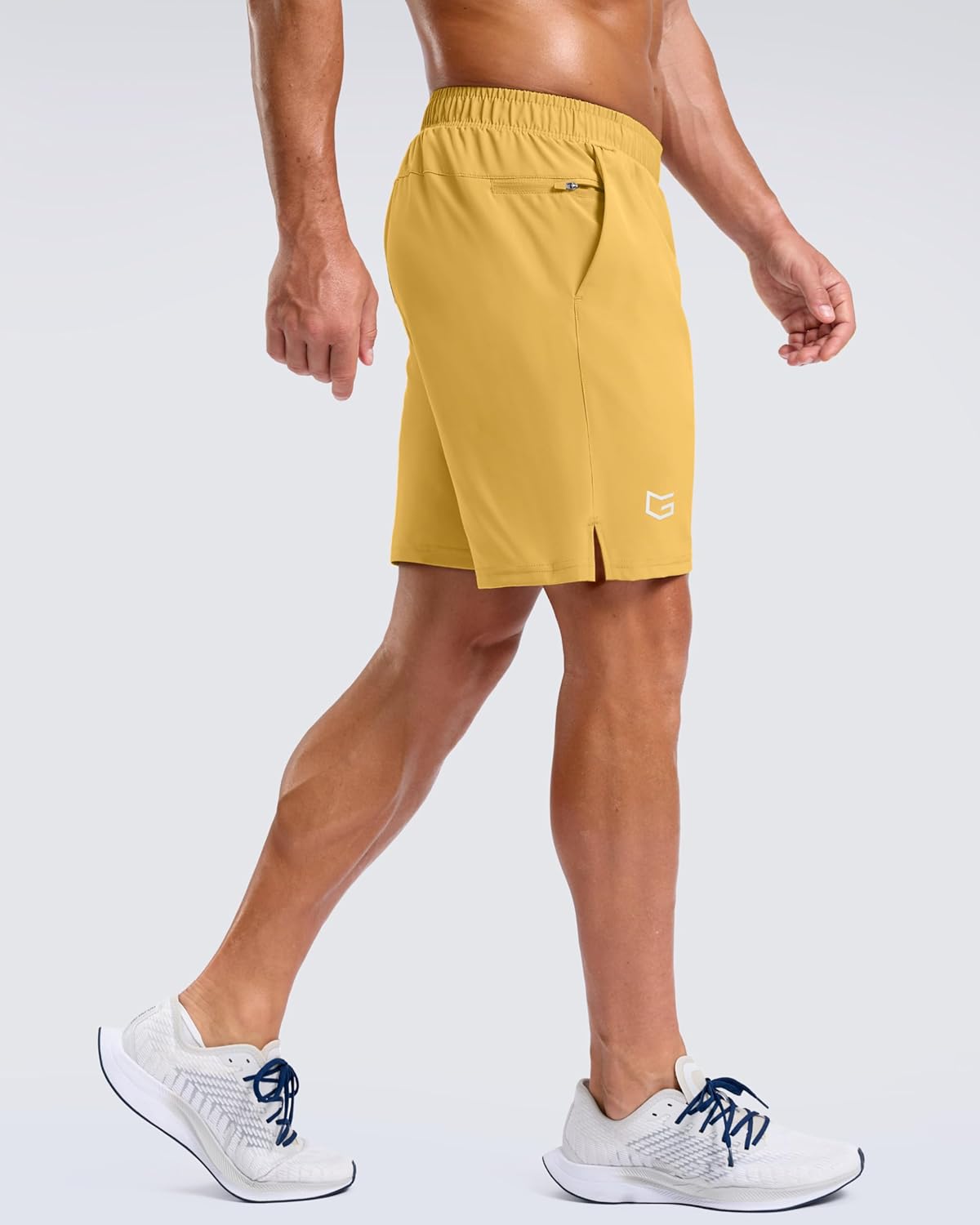 Alternative view of G Gradual Men's Workout Gym Shorts with 2 Zipper Pockets 7"/ 5"/ 9" Quick Dry Athletic Running Basketball Shorts for Men