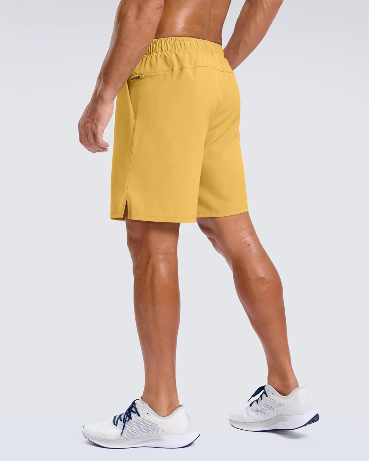 G Gradual Men's Workout Gym Shorts with 2 Zipper Pockets 7"/ 5"/ 9" Quick Dry Athletic Running Basketball Shorts for Men