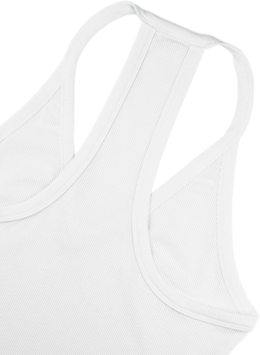 Alternative view of iGENJUN Workout Tops for Women Racerback Basic Tank Summer 2025 Camisole V Neck Slim Fit Ribbed Sleeveless