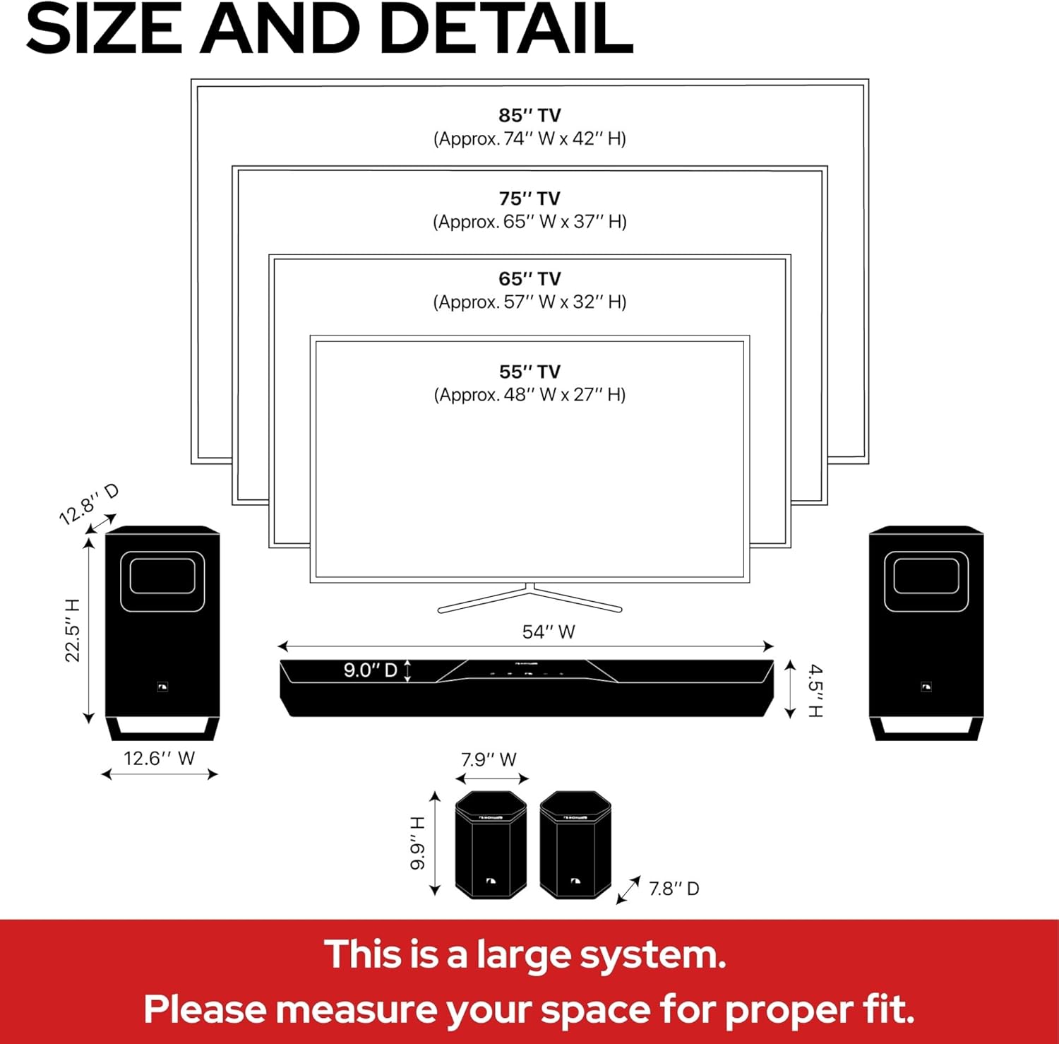 Nakamichi Shockwafe Wireless 11.2.6 Ch Soundbar System w Dolby Atmos/DTS:X, Upgraded Dual 10u201D Subs, Bipolar Surrounds, 6 Discrete Height Channels, 2300 Watts Max Output (2026 Flagship)