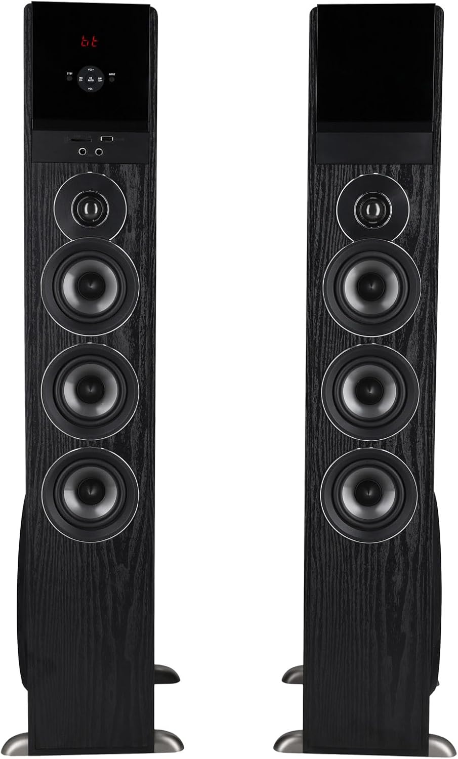 Alternative view of Rockville TM150B Powered Home Theater Tower Speaker System, Black, 1000W, 10" Subwoofers, Bluetooth, USB/SD Playback, FM Radio, Remote Control, Karaoke Ready, Perfect for Home Entertainment