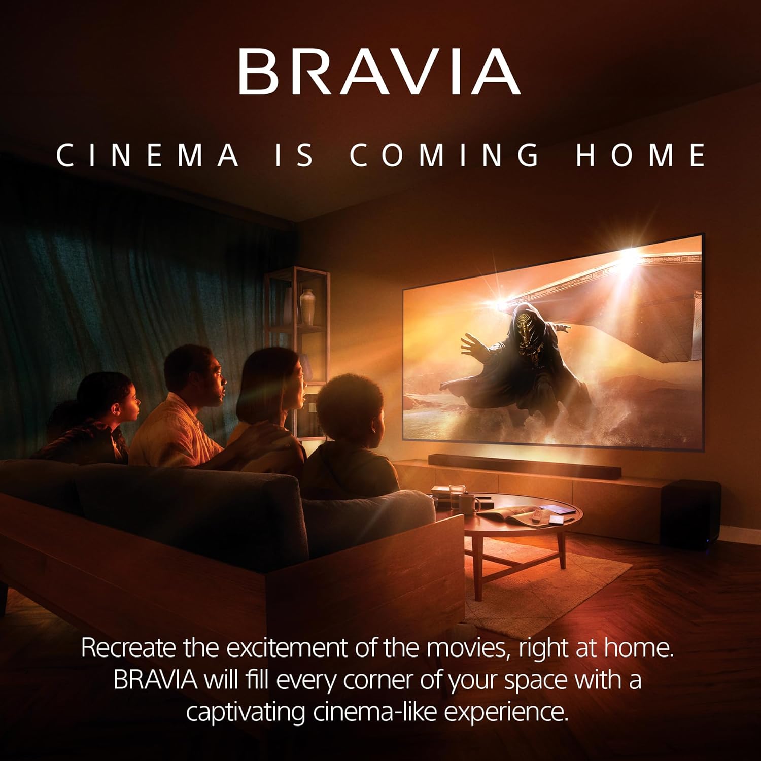 Sony BRAVIA Theater System 6, 5.1ch Home Theater System Sound bar with subwoofer and Rear Speakers, Surround Sound by Dolby Atmos/DTS:X Compatible HT-S60