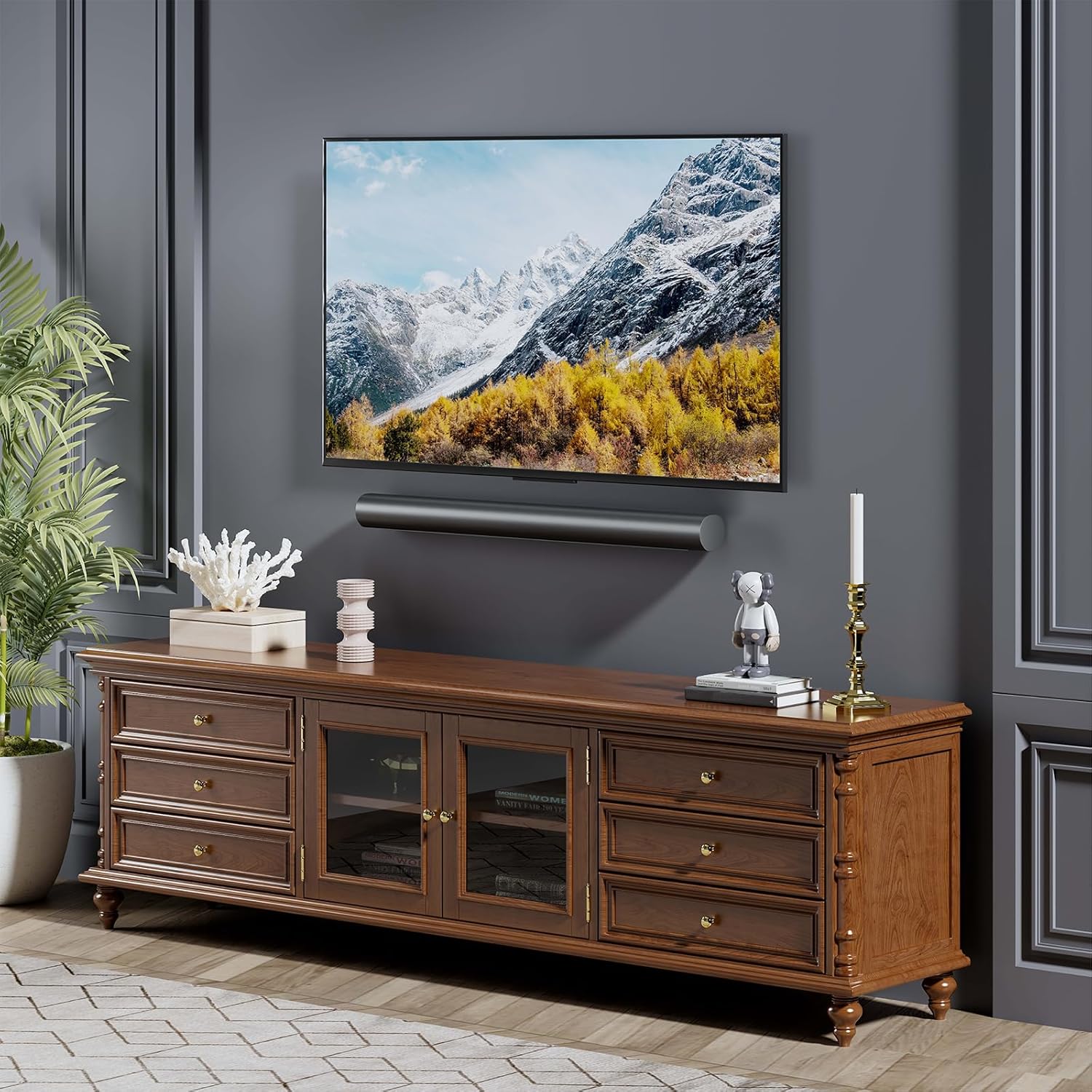 WALI Soundbar Mount for Sonos Arc and Sonos Arc Ultra - Sound bar Wall Mount Bracket, Minimalist Design, Perfect for Under TV Installation, Black - Image 6