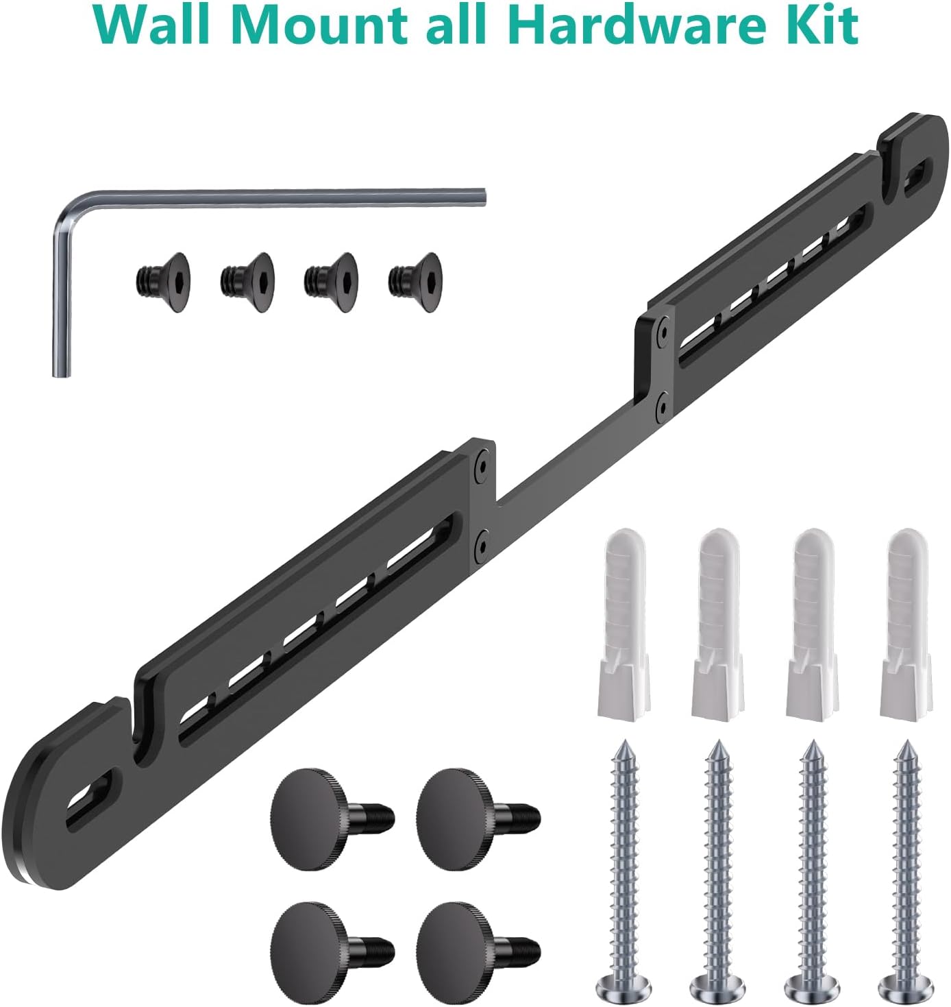 WALI Soundbar Mount for Sonos Arc and Sonos Arc Ultra - Sound bar Wall Mount Bracket, Minimalist Design, Perfect for Under TV Installation, Black - Image 7