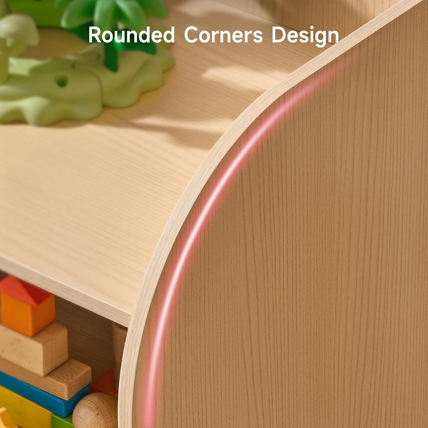 ONBRILL Kids Bookshelf with Reading Nook, 64.5" Toy Storage Organizer with Movable Bench with 3 Storage, Kids Bookcase with 3-Tier Bookshelf, 6 Storages Cubbies, Toy Box & Chest for Bedroom, Playroom - Image 6