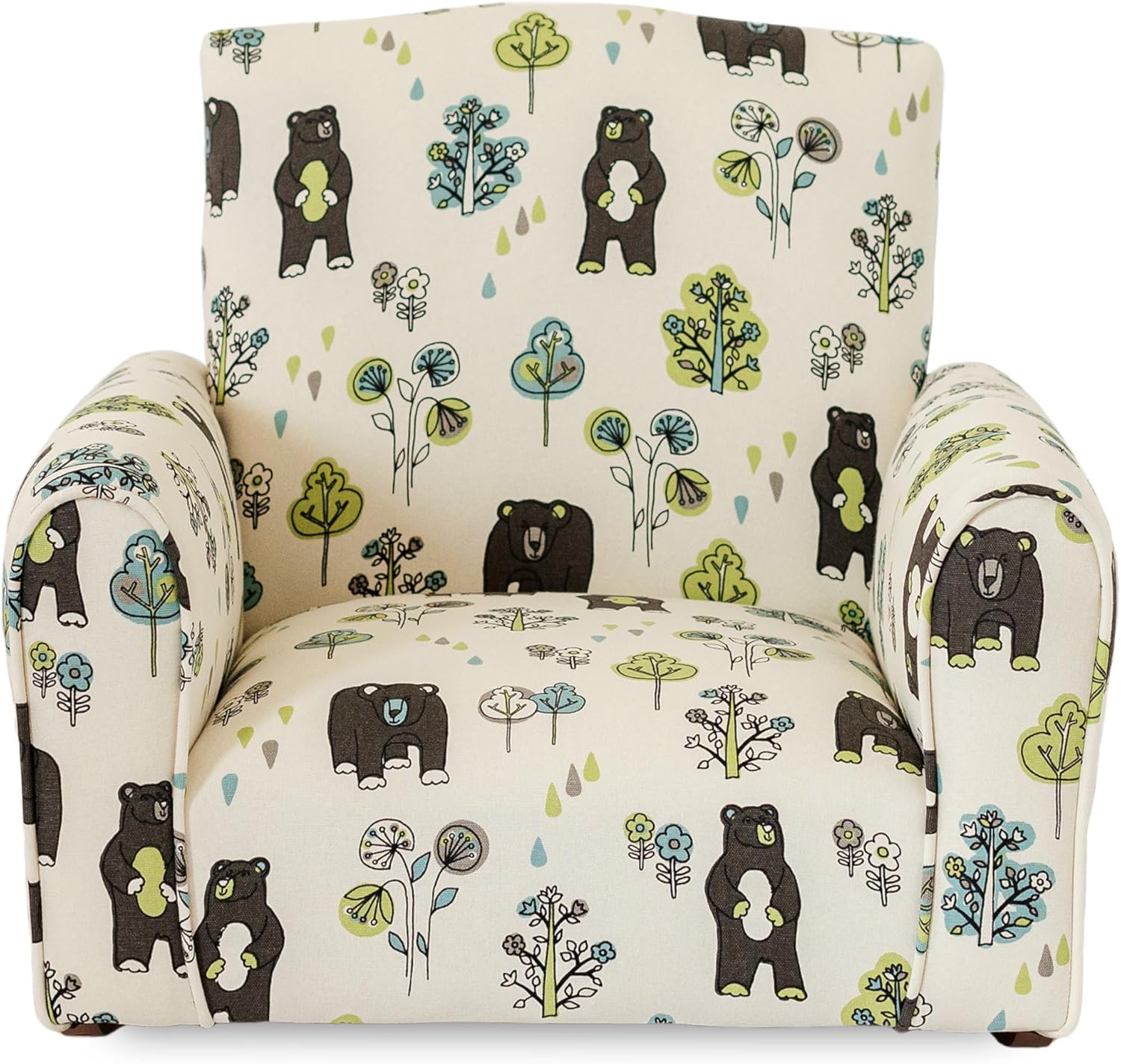 Alternative view of The Rose Hill Company Kid Rocking Chair for Toddlers, Child Chair for Little Kids, Upholstered Toddler Armchair for Children, Comfy and Cute Little Kid Chairs (Rockers, Bears & Trees Print)