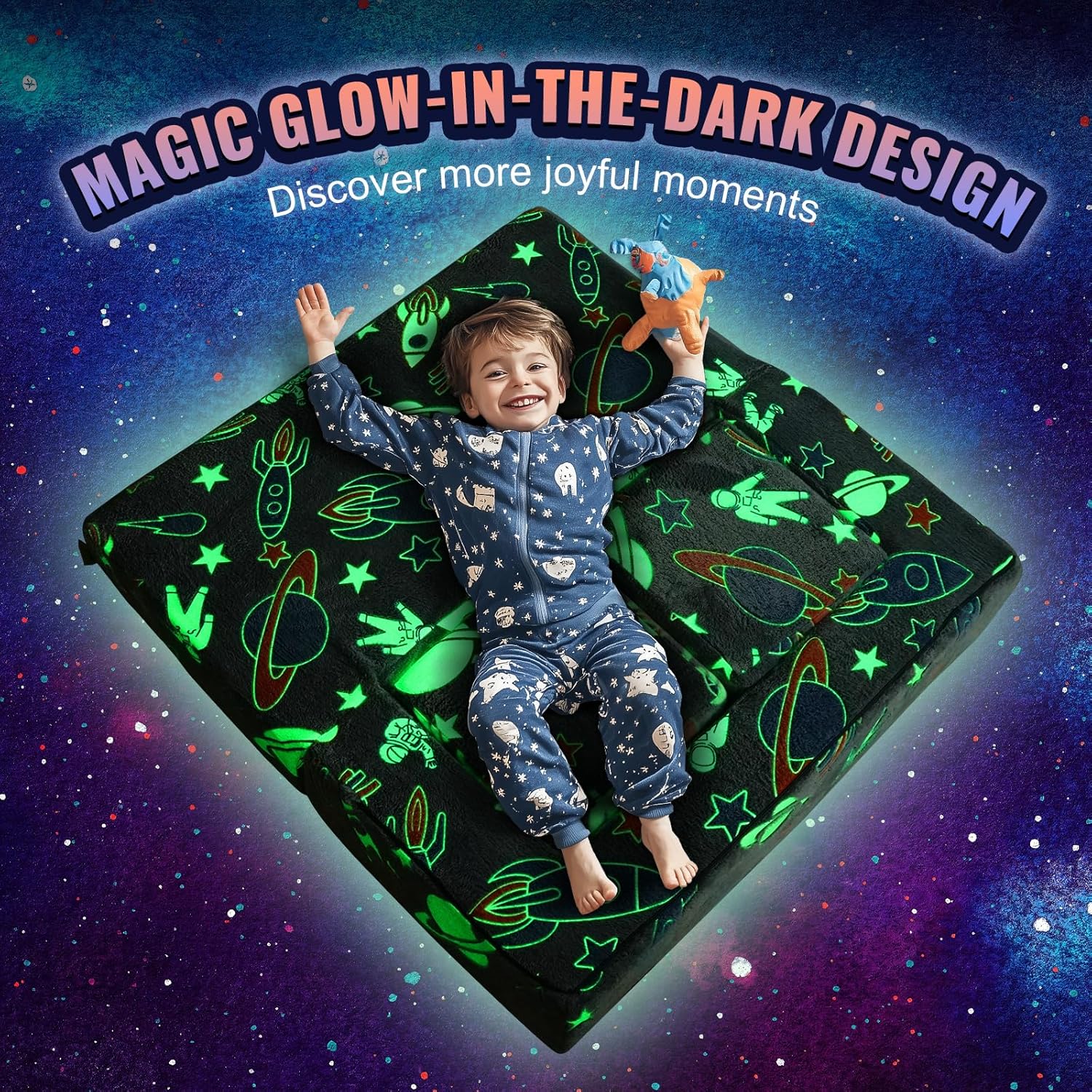 VEVOR Kids Couch, 4Pcs Toddler Couch Sofa Bed, Kids Chair Seat Playroom Furniture, Child Sectional Sofa with Removable Cover for Kids Girls & Boys, Dark Grey - Image 7