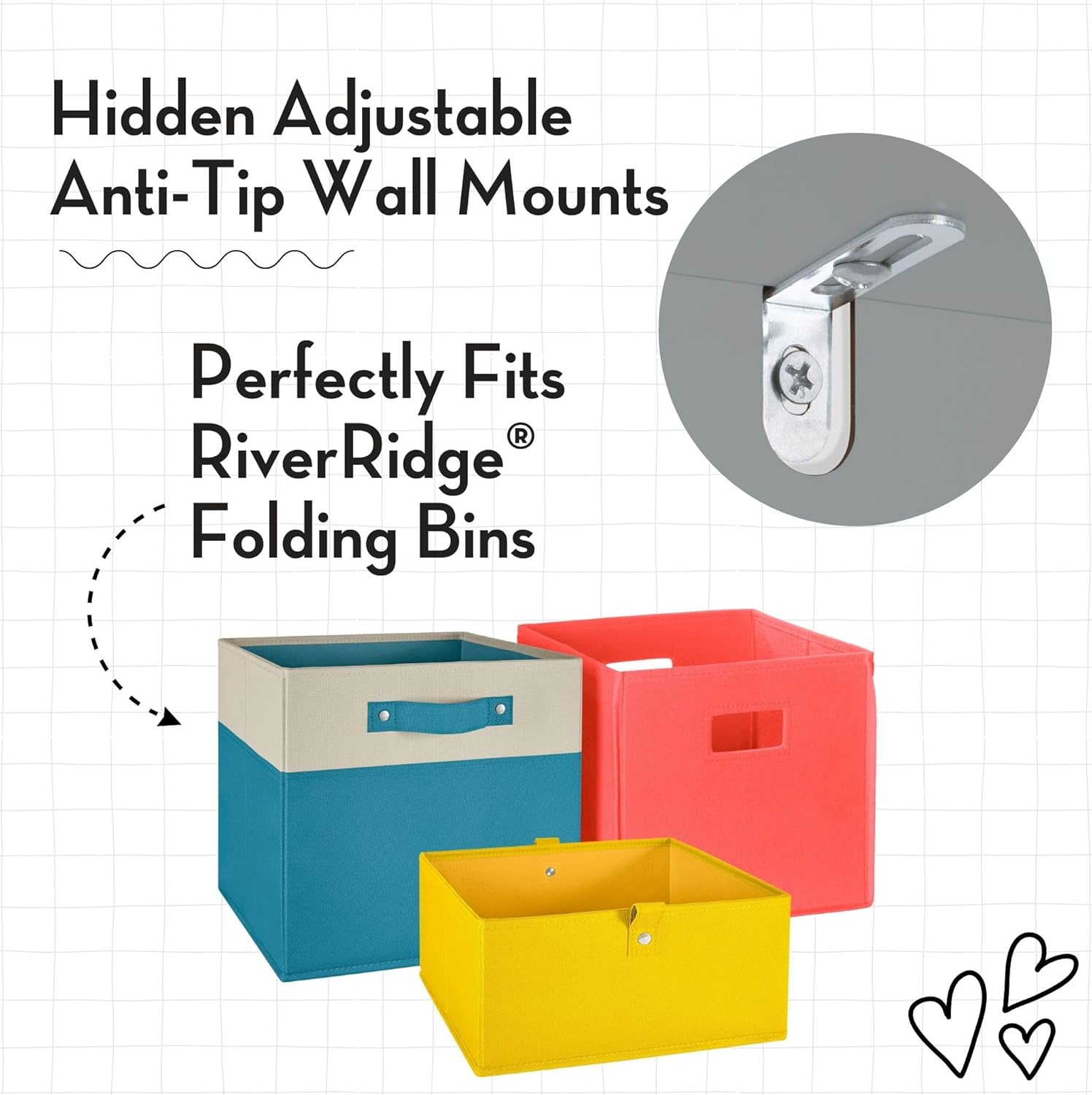 RiverRidge Kids Toy Storage Corner Cabinet with 6 Cubbies & 3 Angled Shelves - Gray Toy Shelf Cubby Corner Storage Shelf Playroom Toy Organizer - Image 5