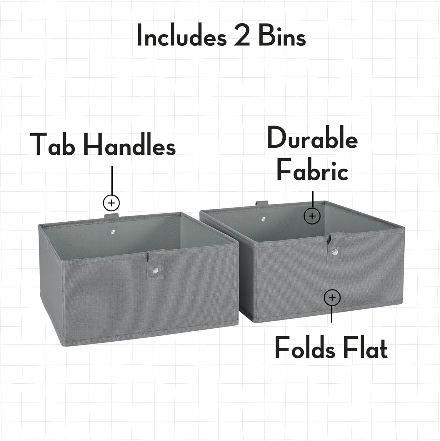 RiverRidge Kids Toy Storage Organizer Bench with 5 Cubby Spots, 2 Gray Fabric Bins & Cushioned Seat for Book Nook Playroom Storage - Image 5