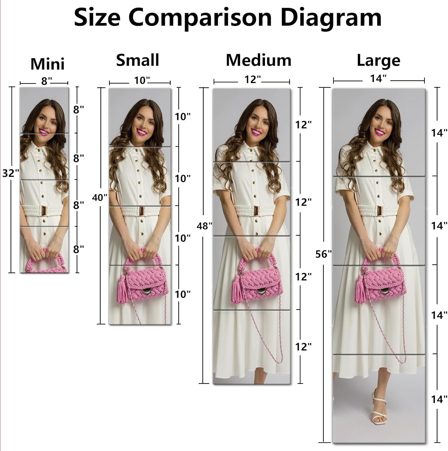 Shatterproof Kids Wall Mirror Tiles, 4Pcs 10"x10" Self Adhesive Acrylic Mirror, Unbreakable Plastic Mirrors for Toddler, Frameless Small Mirrors, Plexiglass Long Mirrior for Classroom,Children's room