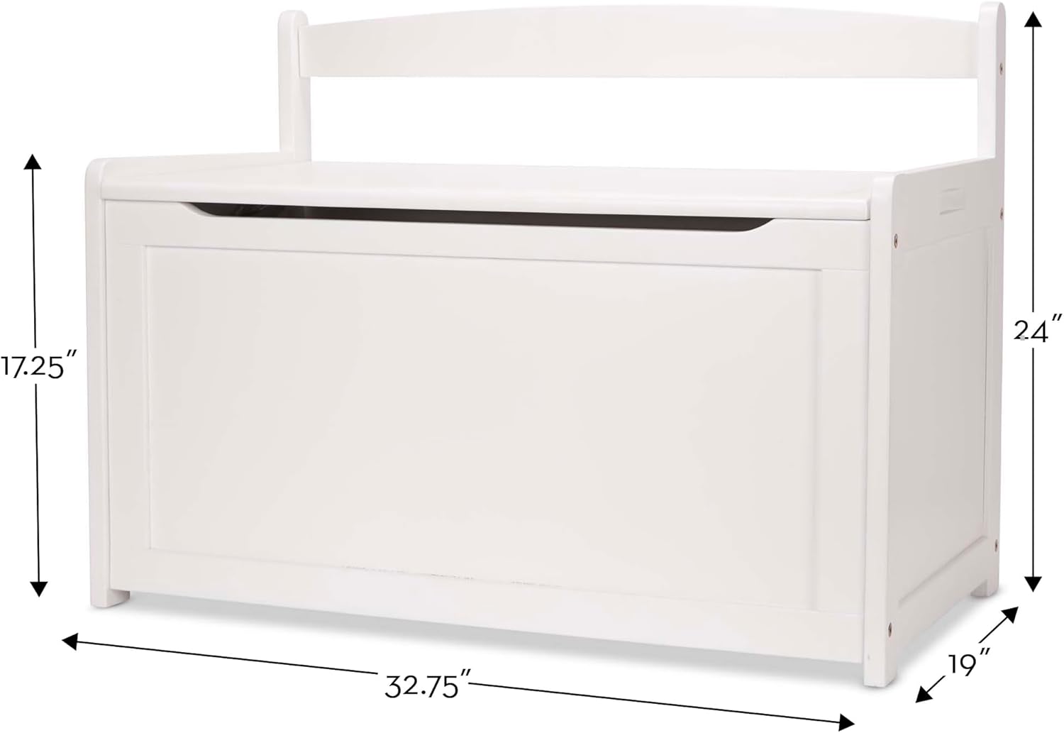 Alternative view of Melissa & Doug Toy Chest, Wooden Toy Storage Box with Safety-Hinged Lid, Kids Toys Storage Organizer for Playroom, Bedroom, & Montessori Classroom Furniture for Boys & Girls Ages 3+