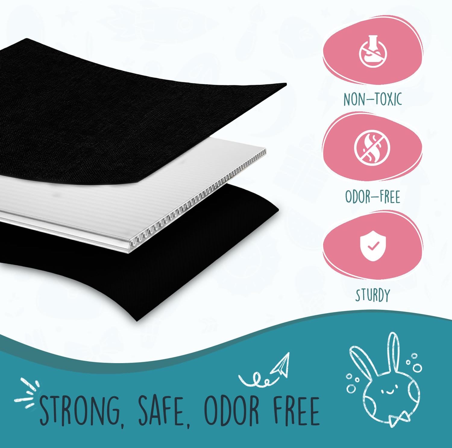 SoftOwl Extra Large Toy Storage Organizer with Lid - Sturdy, Collapsible Toy Chest Storage Box Design - Toys Bin with Dividers for Kids, Nursery, Bedroom, Playroom 37"x16"x14" - Image 4