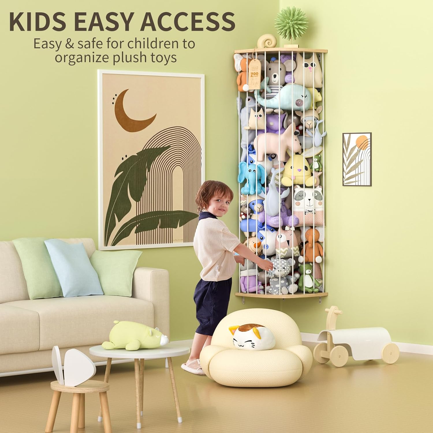 Alternative view of ECR4Kids Leaf Floor Seat, Rocker Chair, Contemporary, 6-Piece