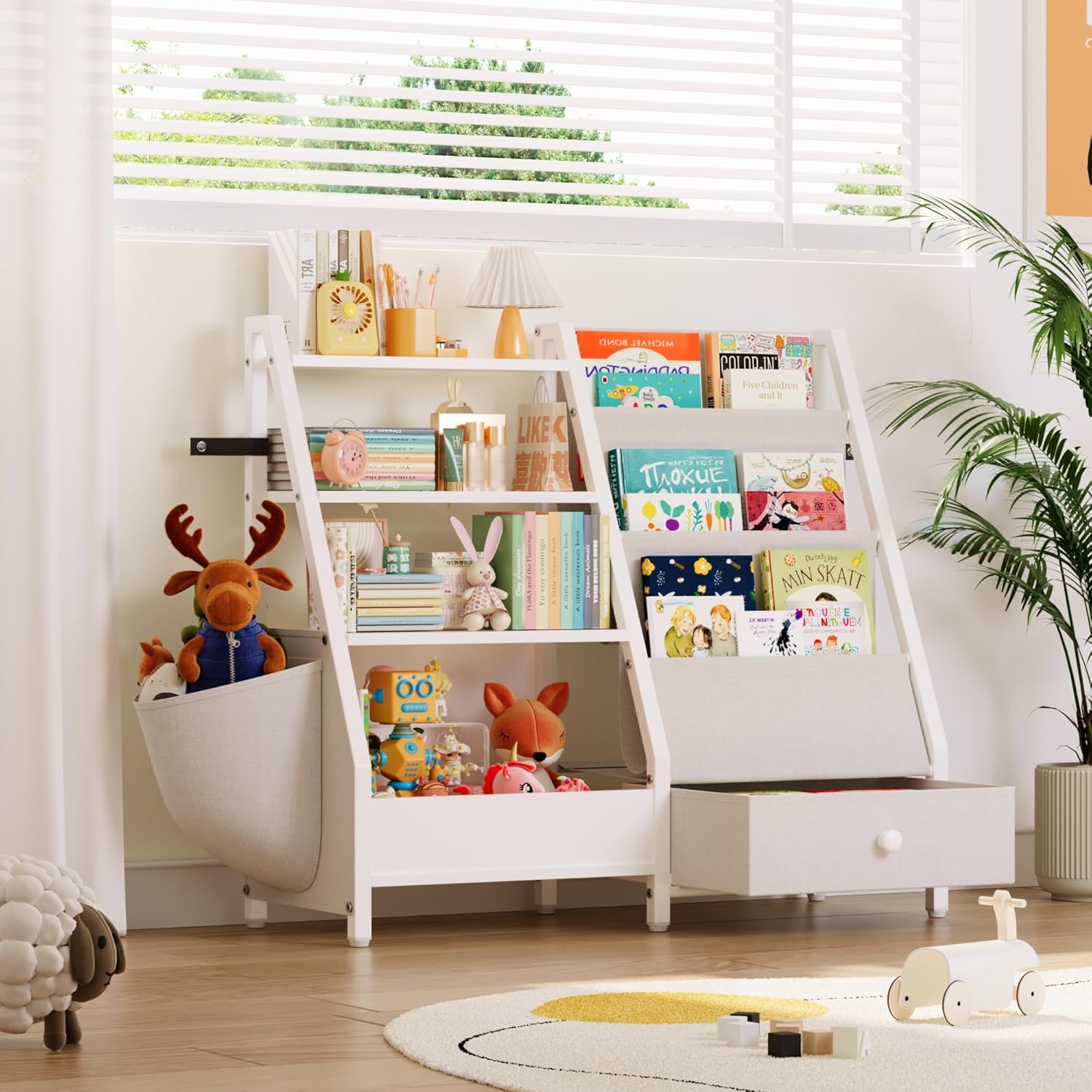 Alternative view of Chair and Table Set for Schools - Round Table About 36" Diameter - Height Adjustable Legs -Spray Edges - and Four Luxurious Classroom Chairs - for Commercial Spaces