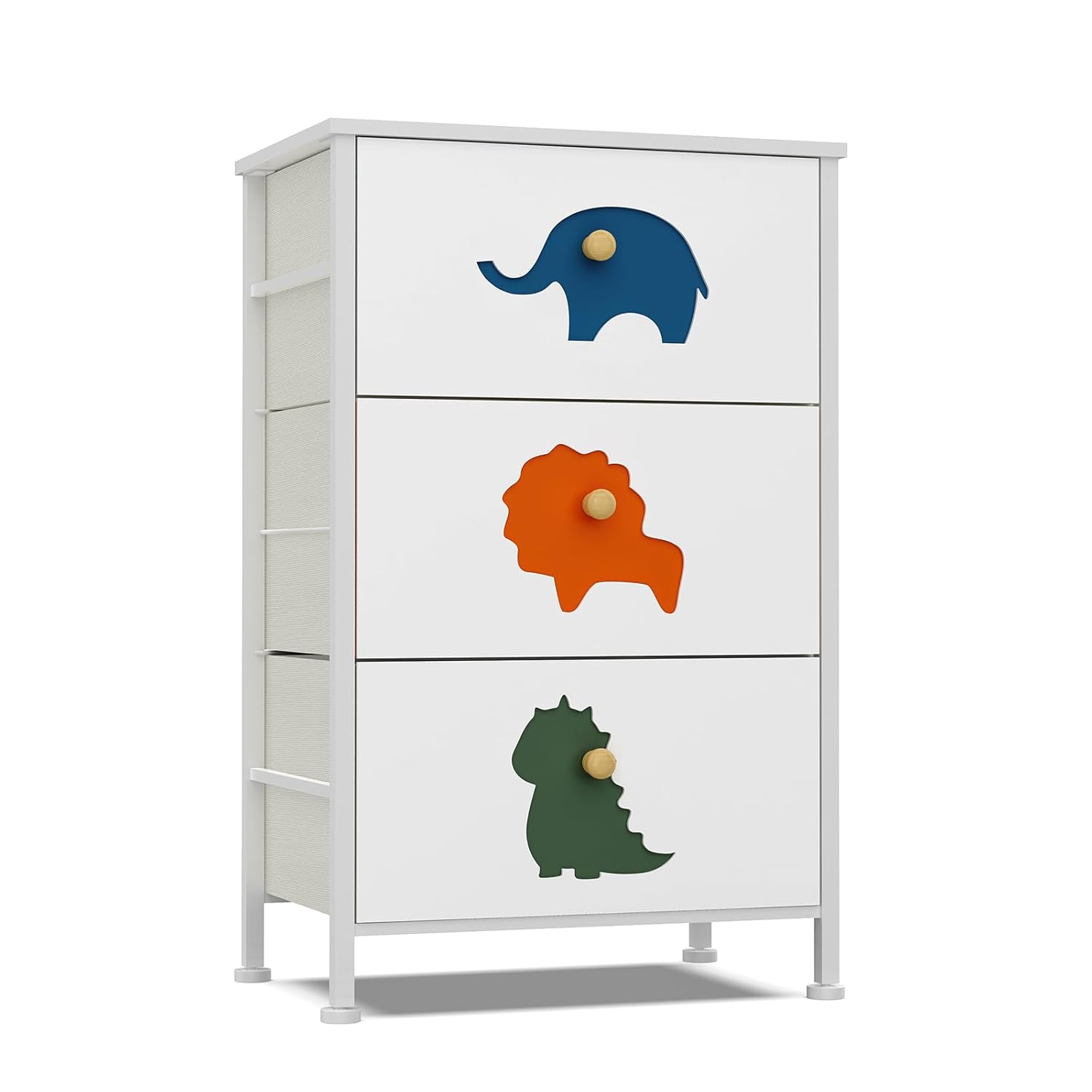 FRAPOW Kids Dresser for Bedroom, Baby Dresser with 6 Fabric Drawers Tall Storage Organizer for Toddler Child with Wood Top Metal Frame for Living Room, Nursery, Closet, Apartment - Image 9