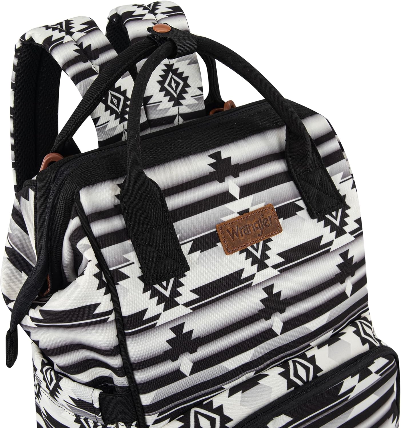 Alternative view of Montana West Wrangler Callie Diaper Bag Backpack with Stroller Straps Multifunction Baby Travel Bag WG2204-9110BK