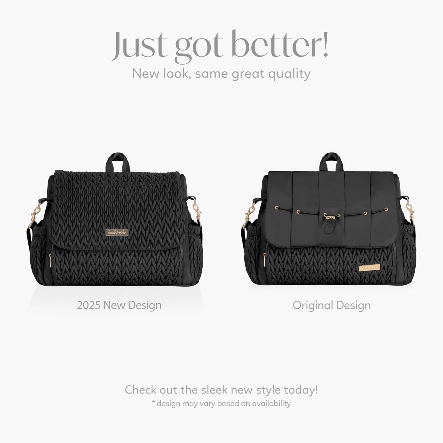 Hannah & Sophia Belle Convertible Baby Diaper Backpack & Bag in Black, Large Size, Dual Sided Water Resistant Changing Mat Included, Detachable Shoulder Straps, Easy To Use