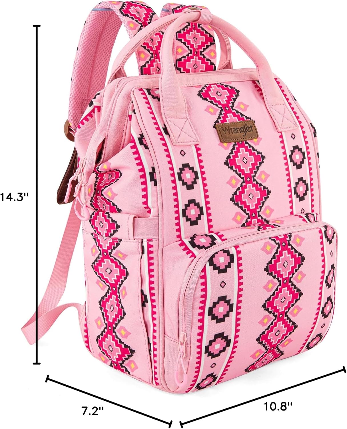 Alternative view of Montana West Wrangler Diaper Bag Backpack Aztec Travel Backpack Purses Western Multi-Function Baby Bags for Mom with Waterproof Insulated Pockets