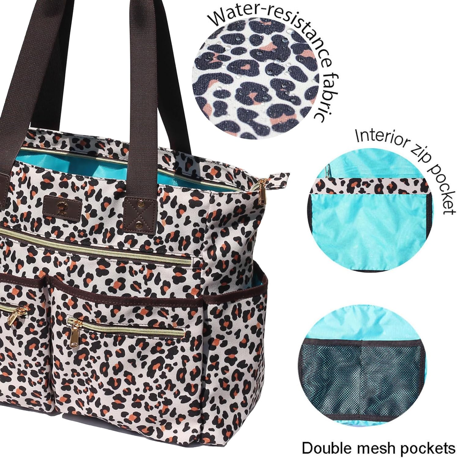 Alternative view of Weekender Bag Carry On Bag Overnight Tote Travel Duffle with 13 Pockets for Travel,Work，Gym,Beach,Teacher,Nurse