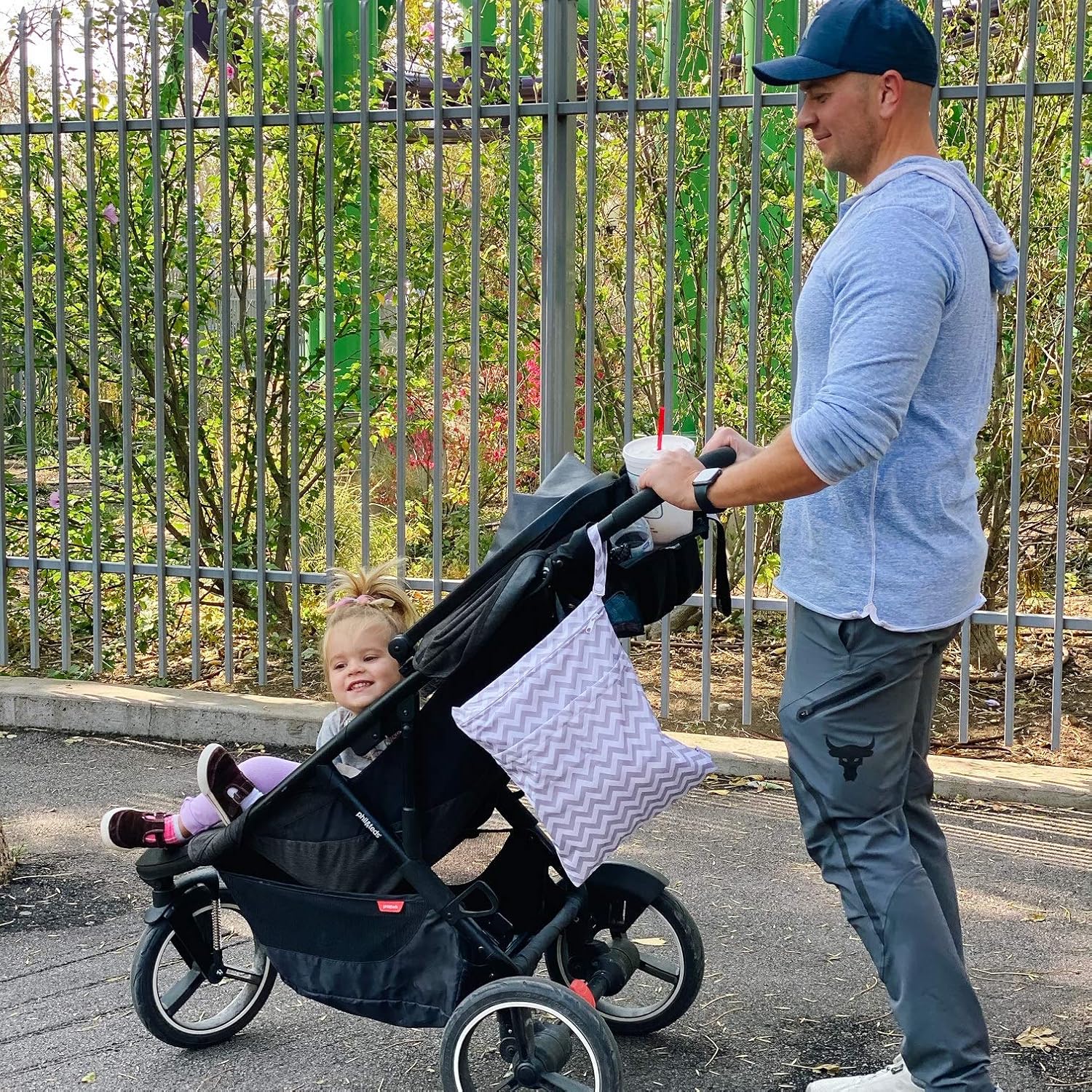 ALVABABY Christmas Gift 2pcs Cloth Diaper Wet Dry Bags Waterproof Reusable with Two Zippered Pockets Travel Beach Pool Daycare Soiled Baby Items Yoga Gym Bag for Swimsuits or Wet Clothes L2933