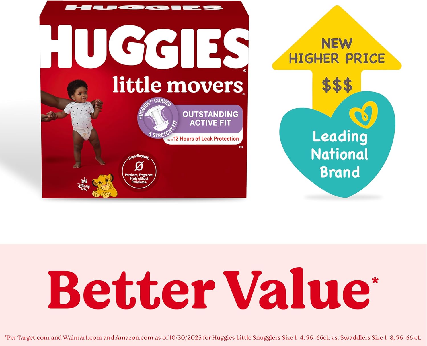 Huggies Size 4 Diapers, Little Movers Baby Diapers, Size 4 (22-37 lbs), 120 Count, Packaging May Vary