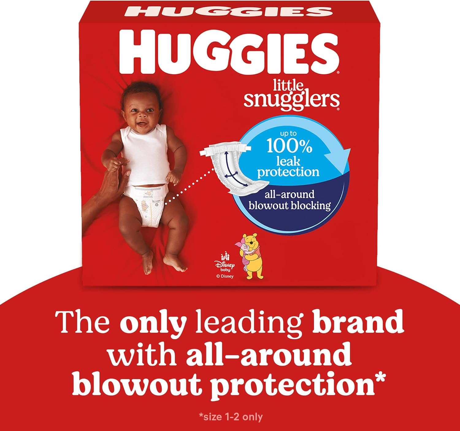 Huggies Size Newborn Diapers, Little Snugglers Baby Diapers, Size Newborn (up to 10 lbs), 84 Count, Packaging May Vary