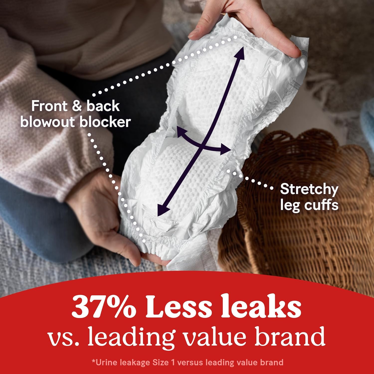 Alternative view of Huggies Size Newborn Diapers, Little Snugglers Baby Diapers, Size Newborn (up to 10 lbs), 84 Count, Packaging May Vary