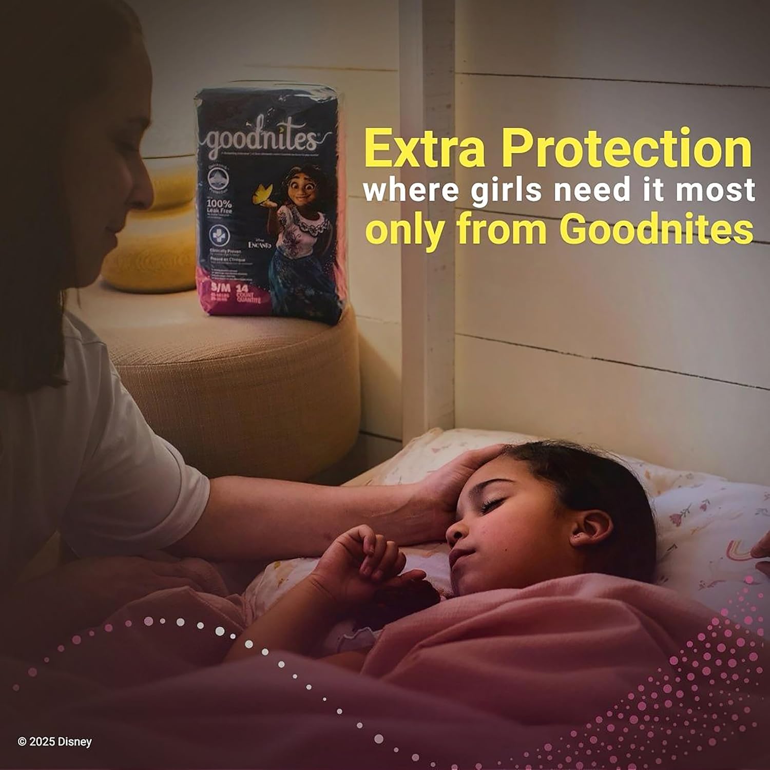 Goodnites Girls' Nighttime Bedwetting Underwear, Size Large (68-95 lbs), 34 Ct (2 Packs of 17), Packaging May Vary