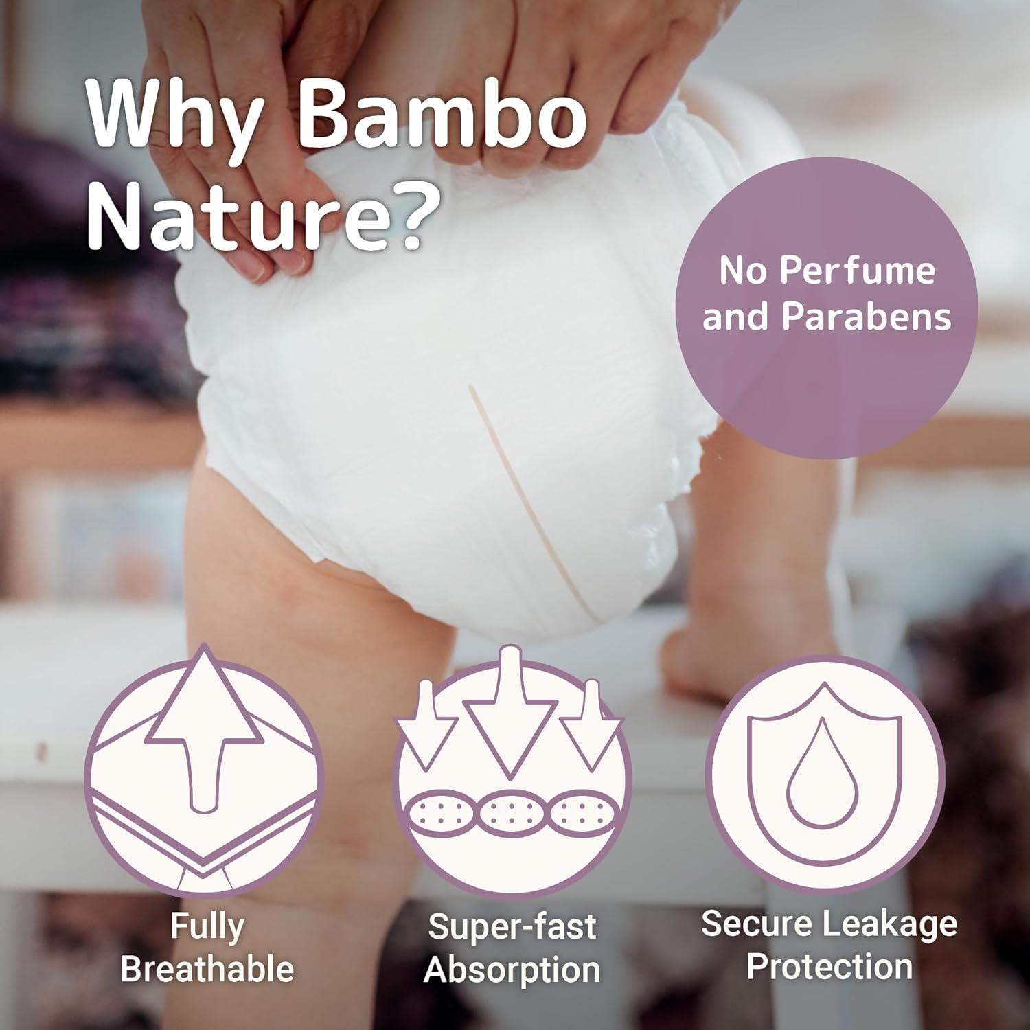 Bambo Nature Hypoallergenic Baby Diapers, Eco-Labelled Sustainable Diapers, Enhanced Leakage Protection, Totally Chlorine-free, Skin Friendly, and Super Absorbent - Size 4 (27 Count)
