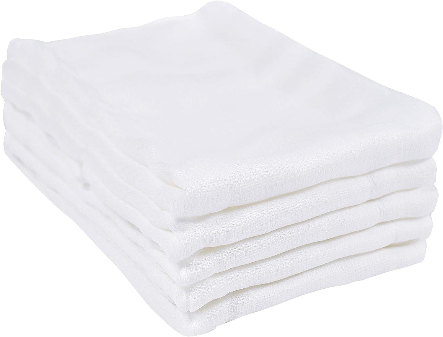 Gerber Unisex Baby Boys Girls Birdseye Prefold Cloth Diapers Multipack White 3-Ply 10 Pack