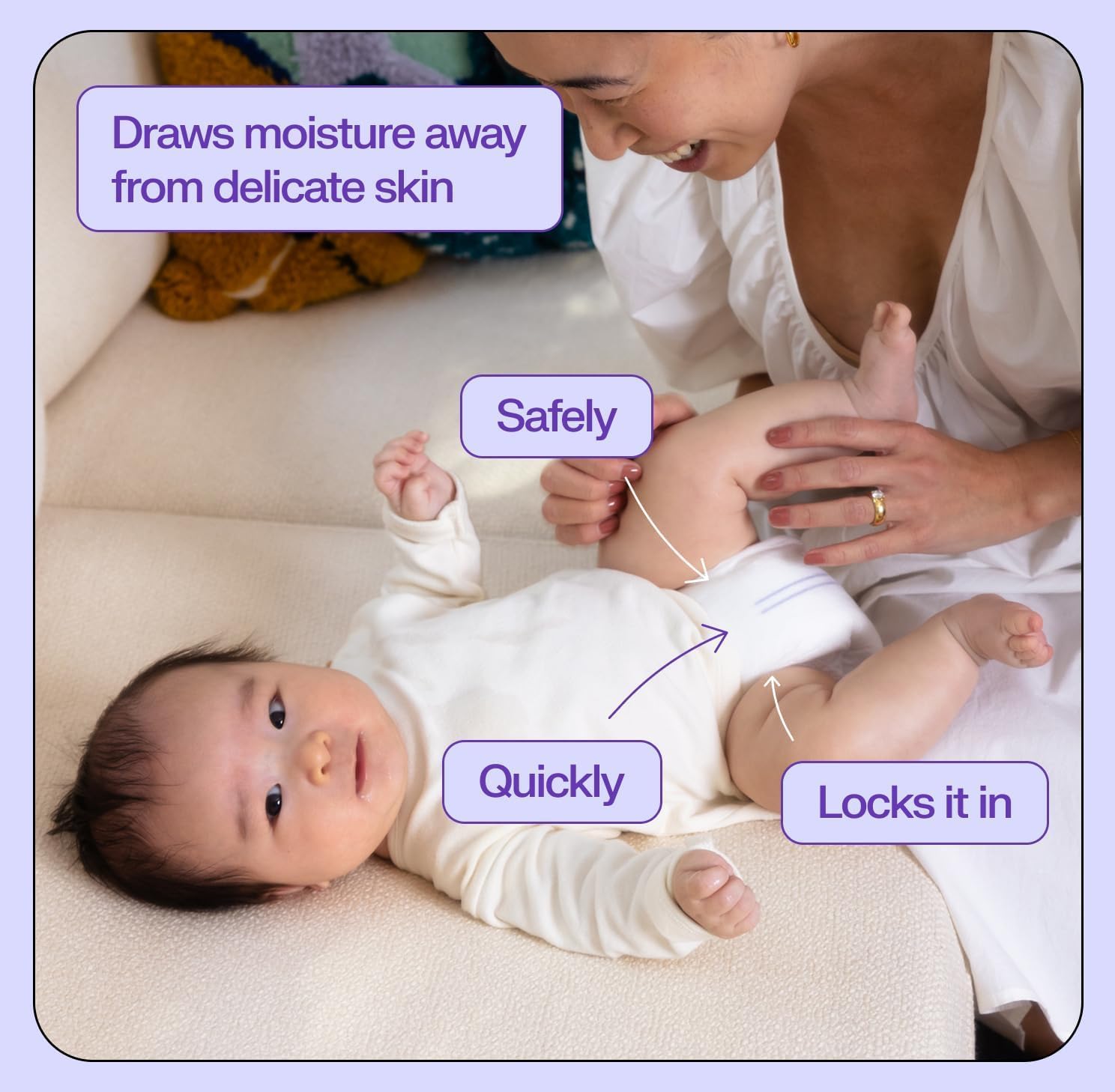 Alternative view of Freestyle BambooTek Diapers u2013 (Size 4) Hyper Absorbent & Non-Toxic u2013 Disposable Diapers for Sensitive Skin u2013 Ultra Soft Diaper's (22-37 lbs) u2013 48 Count